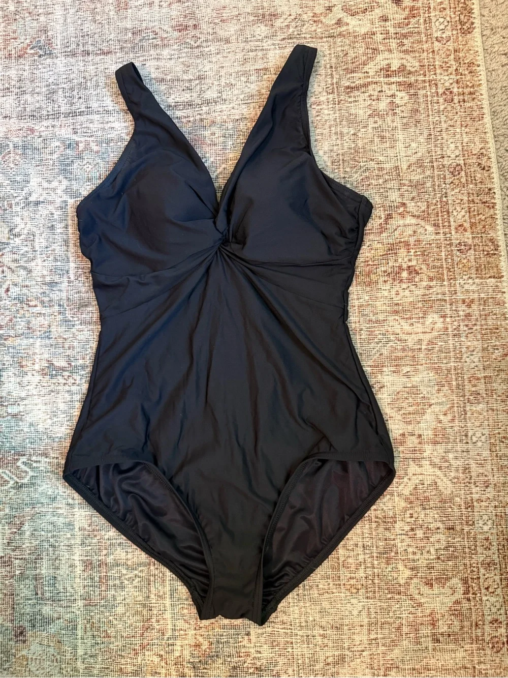Lands’ End Black One-Piece Swimsuit